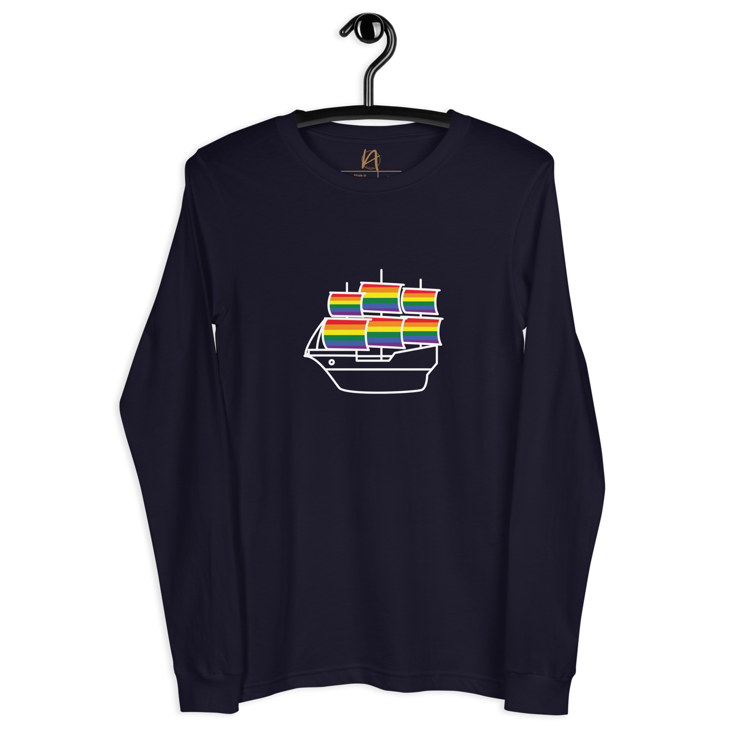 Caravela portuguesa LGBTQIA+ - Long sleeve Bella + Canvas unissexo