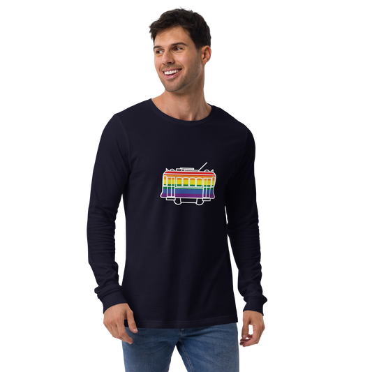 Elétrico LGBTQIA+ - Long sleeve Bella + Canvas unissexo