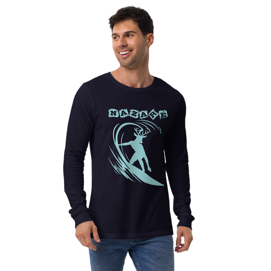 Nazaré surf 01 - Long sleeve Bella + Canvas unissexo