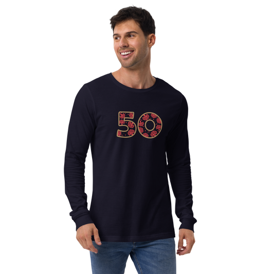 50 anos de Abril - Long sleeve Bella + Canvas unissexo