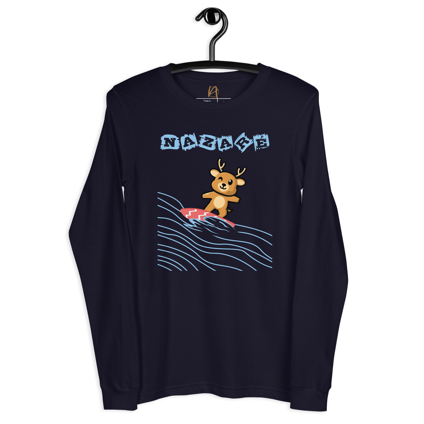 Nazaré surf 20 - Long sleeve Bella + Canvas unissexo