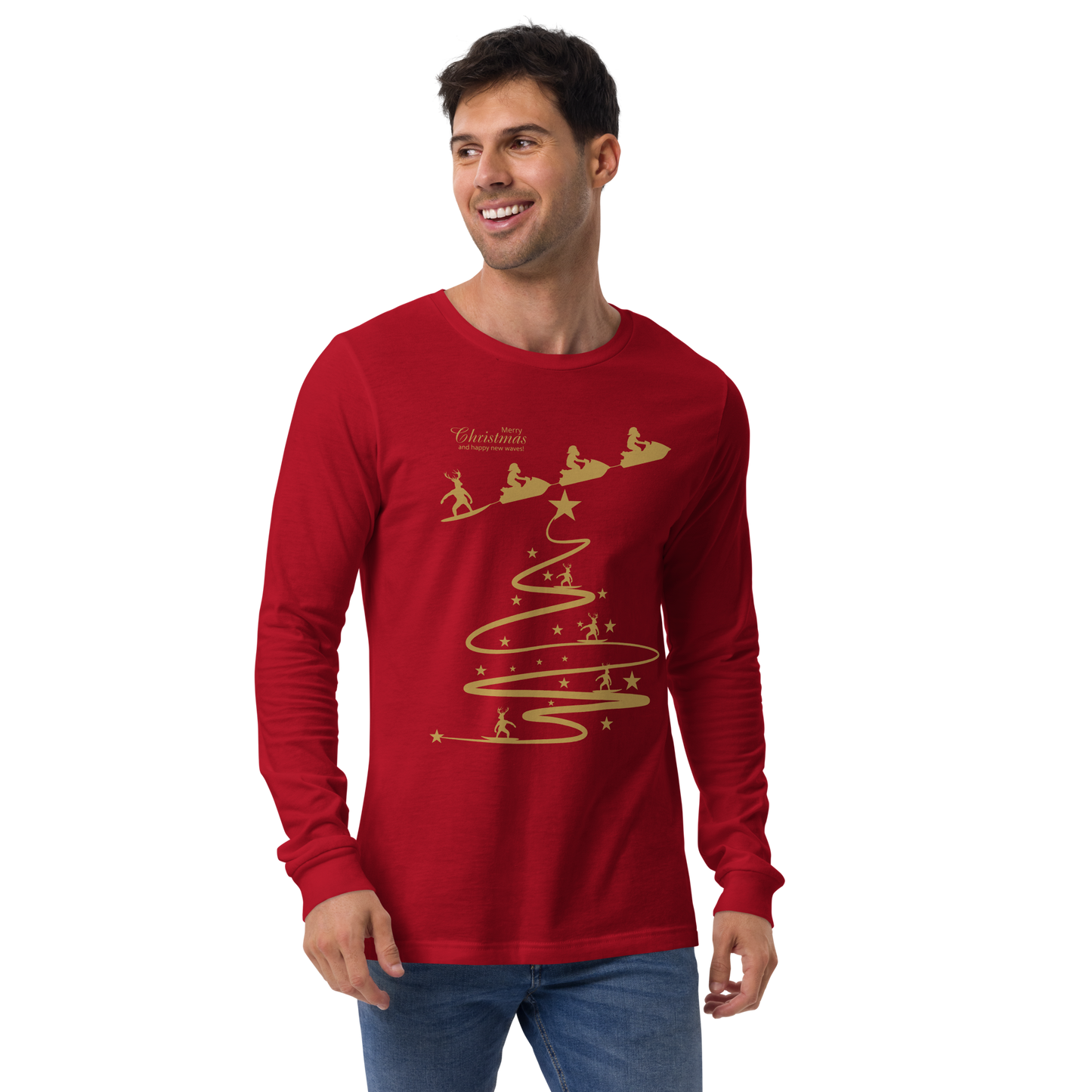 Natal na Nazaré - Long sleeve Bella + Canvas unissexo