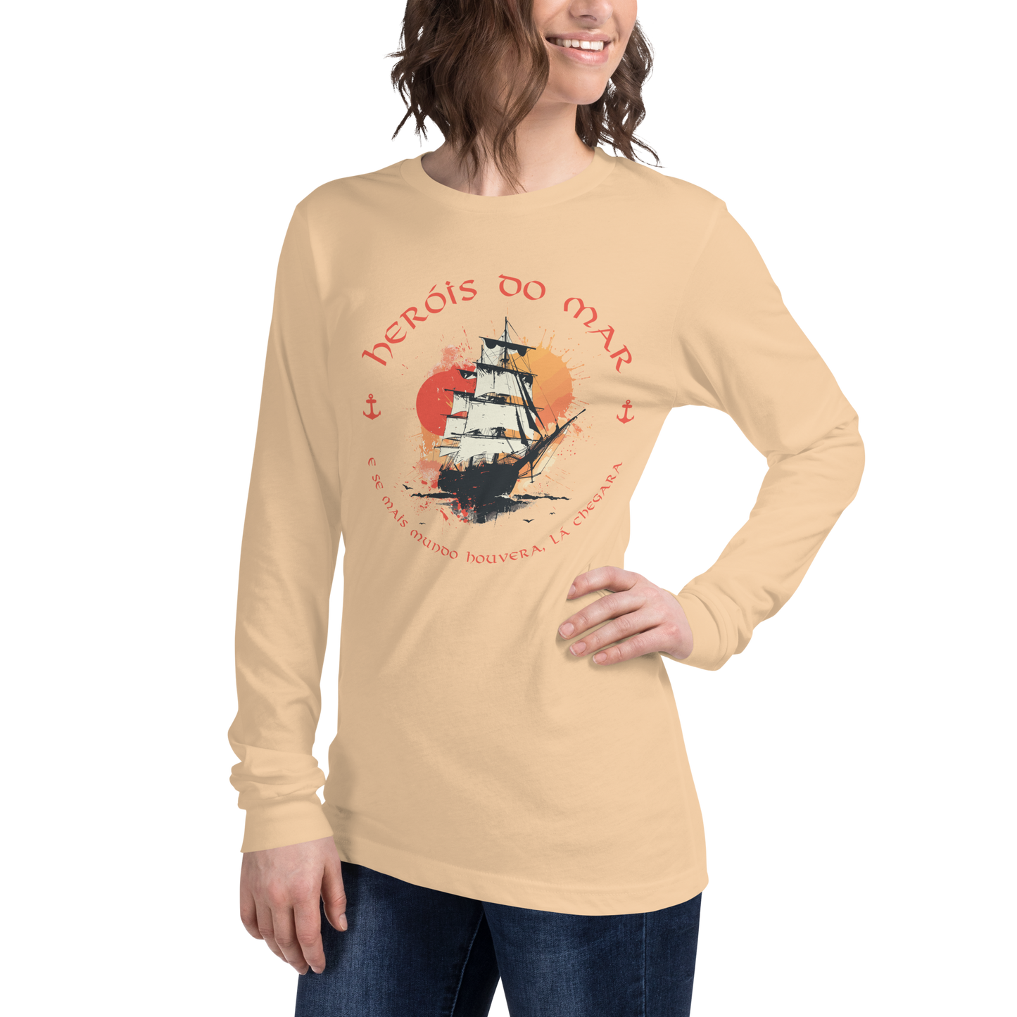 Heróis do mar 15 - Long sleeve Bella + Canvas unissexo