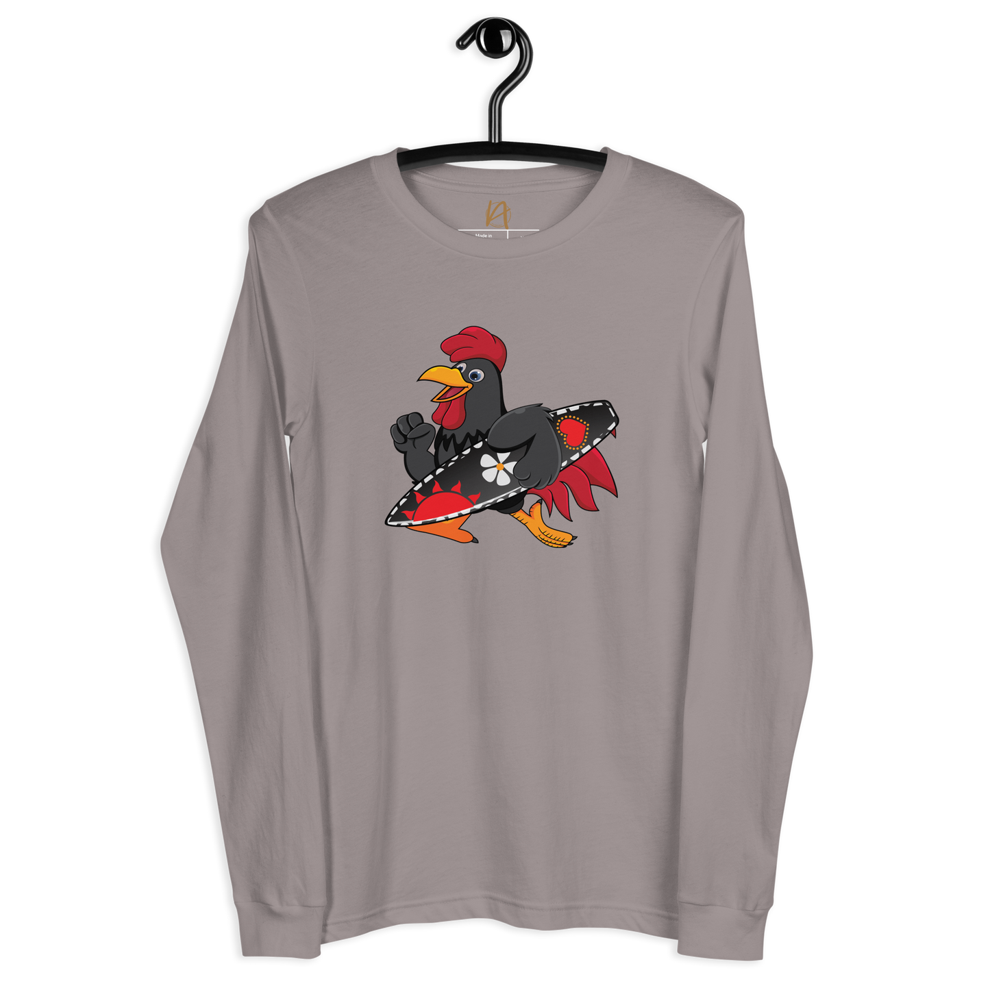 O galo - Long sleeve Bella + Canvas unissexo