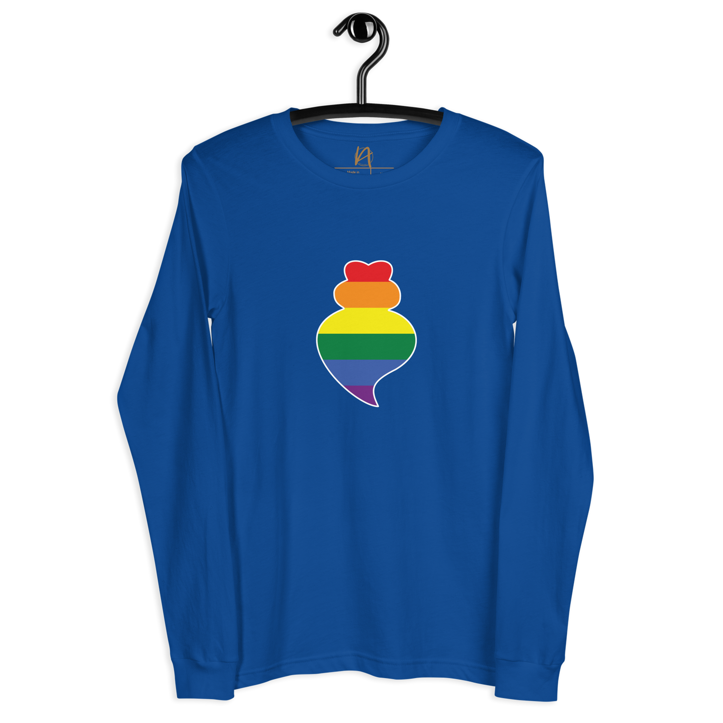 Coração de viana LGBTQIA+ - Long sleeve Bella + Canvas unissexo