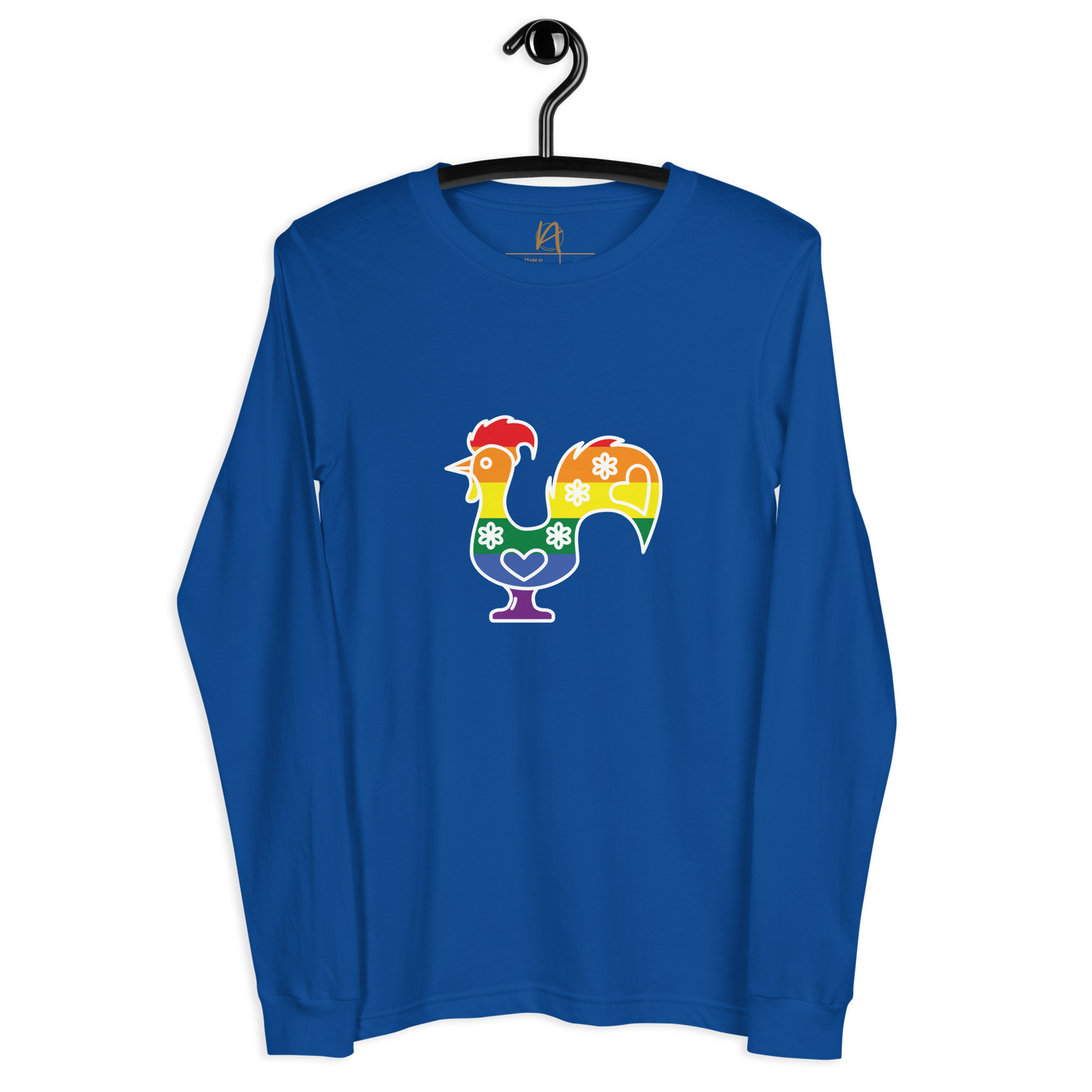 Galo de Barcelos LGBTQIA+ - Long sleeve Bella + Canvas unissexo