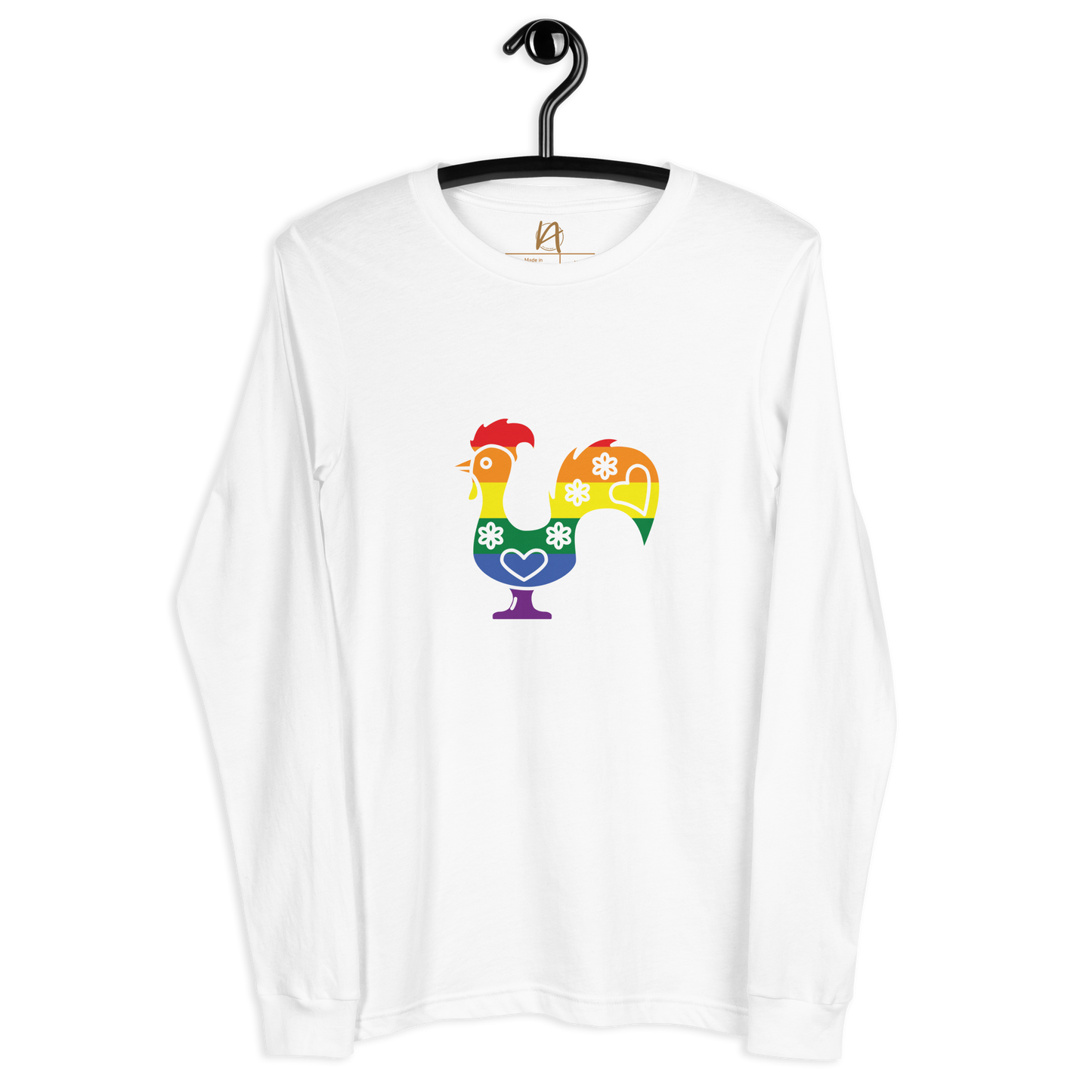 Galo de Barcelos LGBTQIA+ - Long sleeve Bella + Canvas unissexo