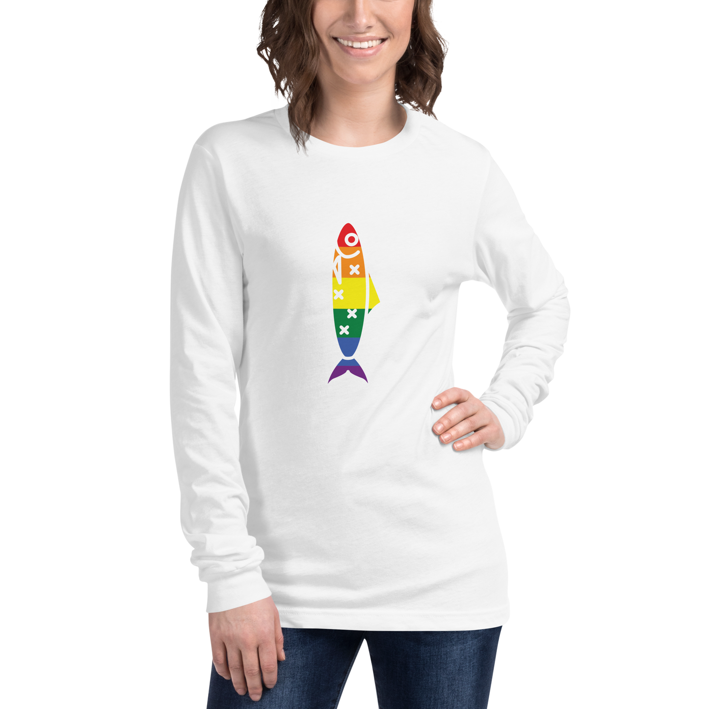 Sardinha LGBTQIA+ - Long sleeve Bella + Canvas unissexo