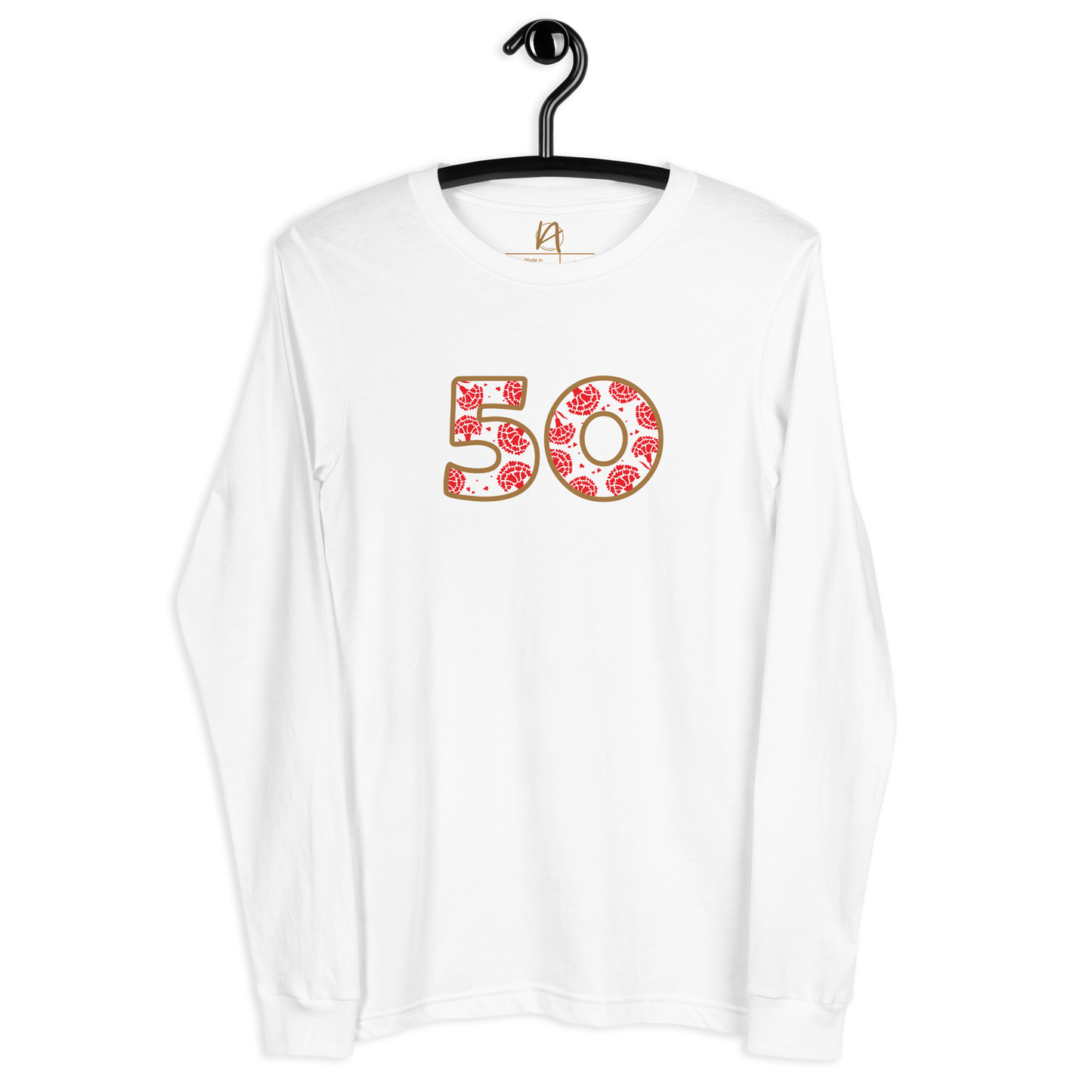 50 anos de Abril - Long sleeve Bella + Canvas unissexo