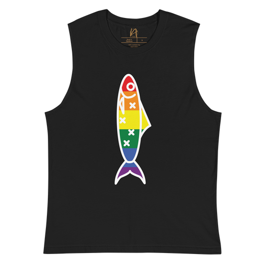 Sardinha LGBTQIA+ - Muscle Shirt Bella + Canvas unissexo