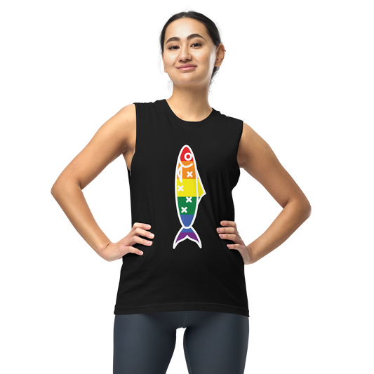 Sardinha LGBTQIA+ - Muscle Shirt Bella + Canvas unissexo