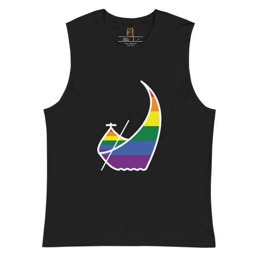 Moliceiro LGBTQIA+ - Muscle Shirt Bella + Canvas unissexo