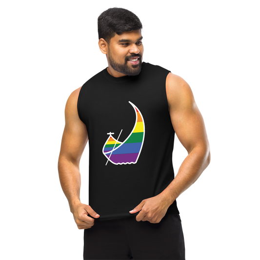 Moliceiro LGBTQIA+ - Muscle Shirt Bella + Canvas unissexo