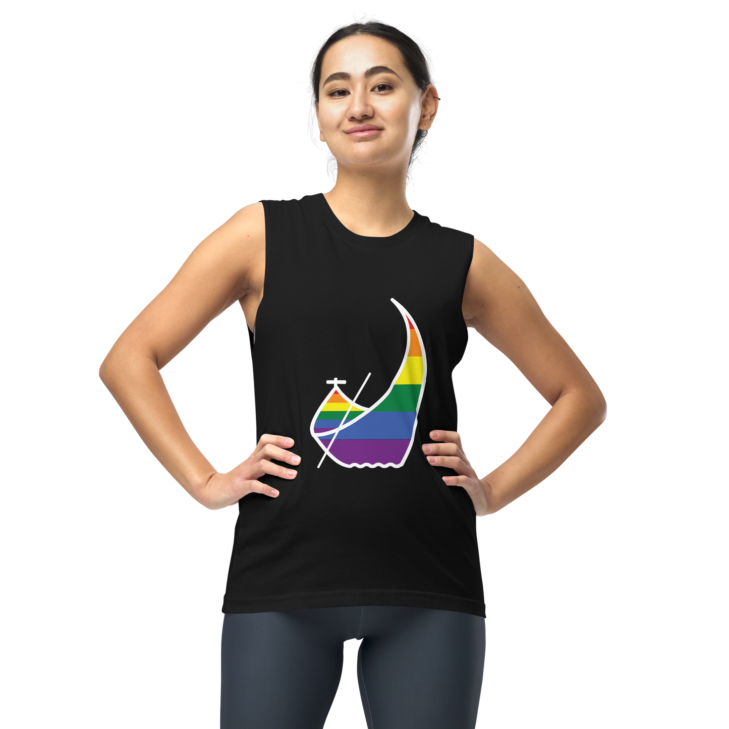 Moliceiro LGBTQIA+ - Muscle Shirt Bella + Canvas unissexo