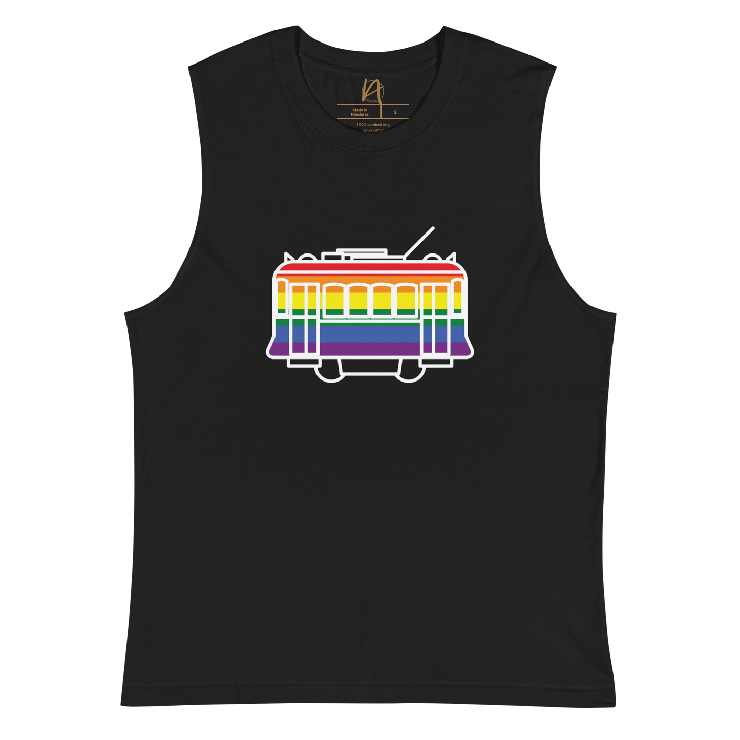 Elétrico LGBTQIA+ - Muscle Shirt Bella + Canvas unissexo