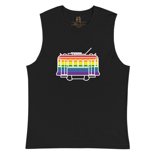 Elétrico LGBTQIA+ - Muscle Shirt Bella + Canvas unissexo