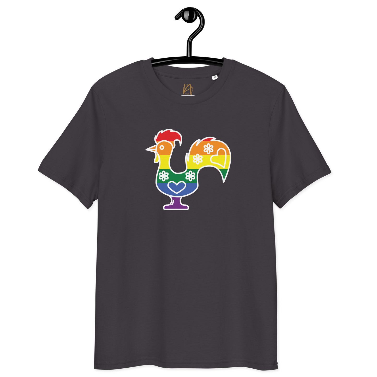 Galo de Barcelos LGBTQIA+ - T-shirt Stanley/Stella unissexo de algodão orgânico