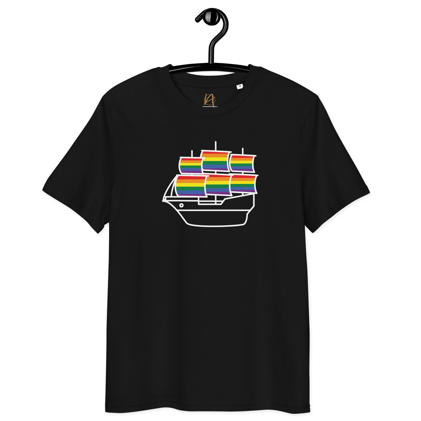 Caravela portuguesa LGBTQIA+ - T-shirt Stanley/Stella unissexo de algodão orgânico