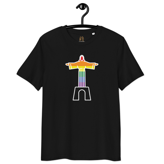 Cristo Rei LGBTQIA+ - T-shirt Stanley/Stella unissexo de algodão orgânico