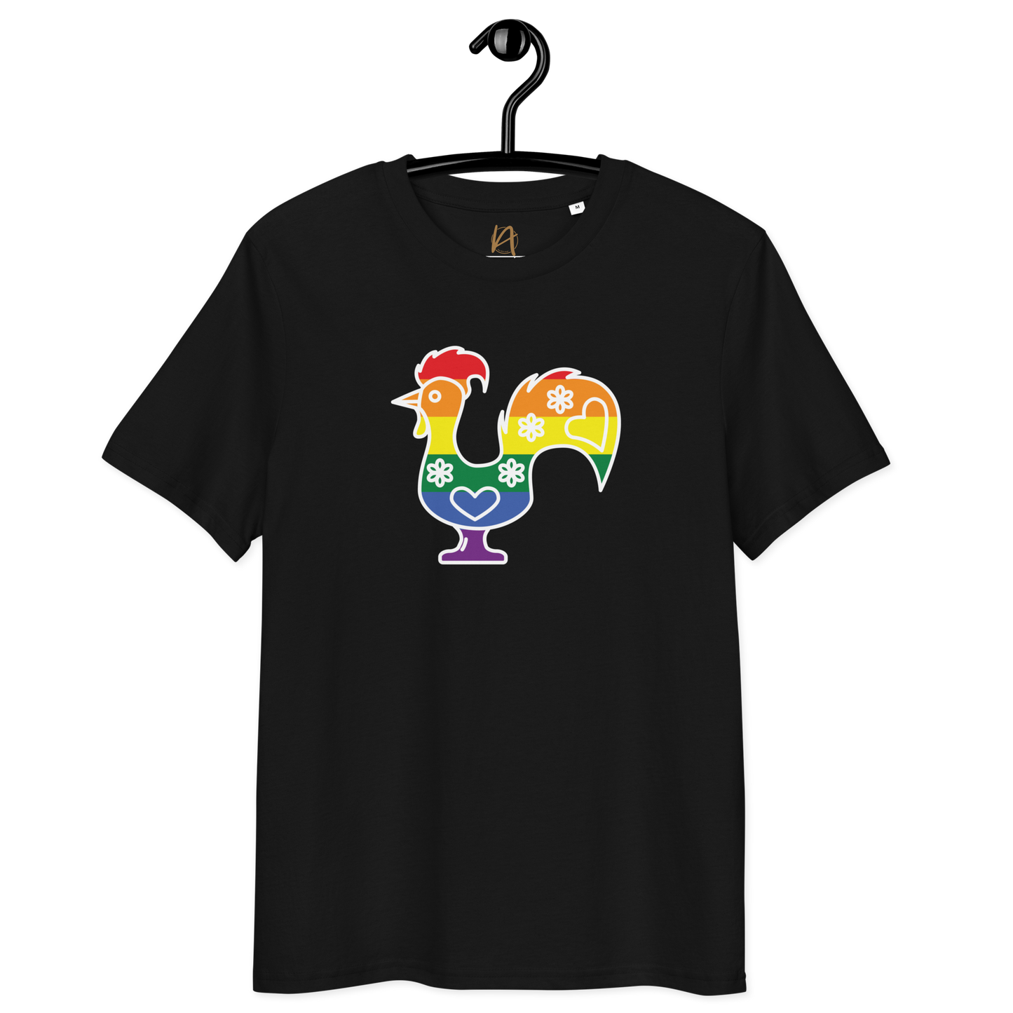 Galo de Barcelos LGBTQIA+ - T-shirt Stanley/Stella unissexo de algodão orgânico