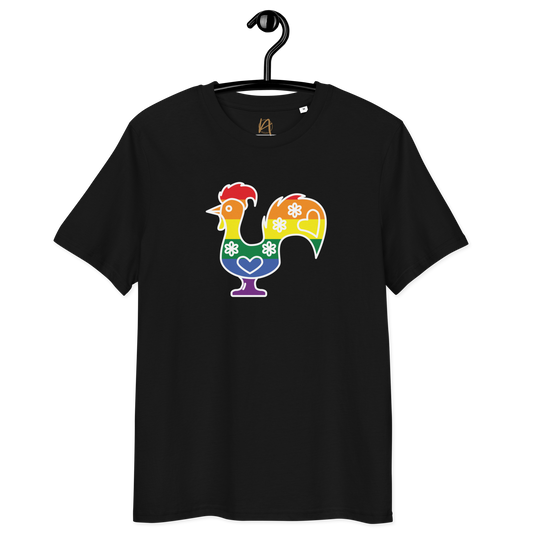 Galo de Barcelos LGBTQIA+ - T-shirt Stanley/Stella unissexo de algodão orgânico