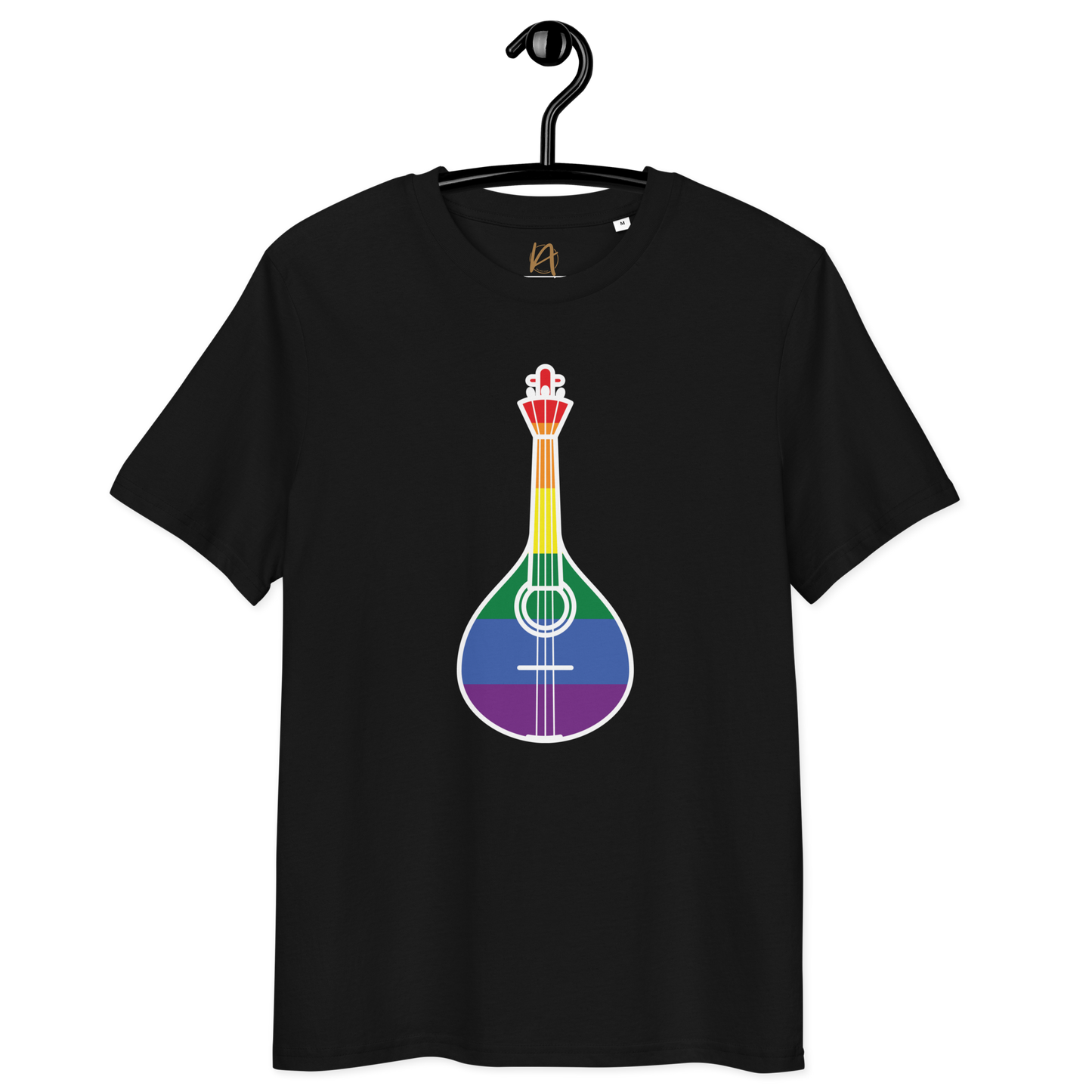 Guitarra portuguesa LGBTQIA+ - T-shirt Stanley/Stella unissexo de algodão orgânico