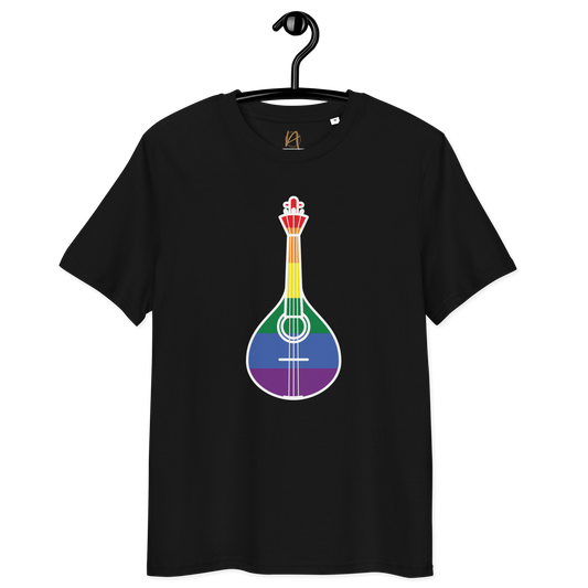 Guitarra portuguesa LGBTQIA+ - T-shirt Stanley/Stella unissexo de algodão orgânico