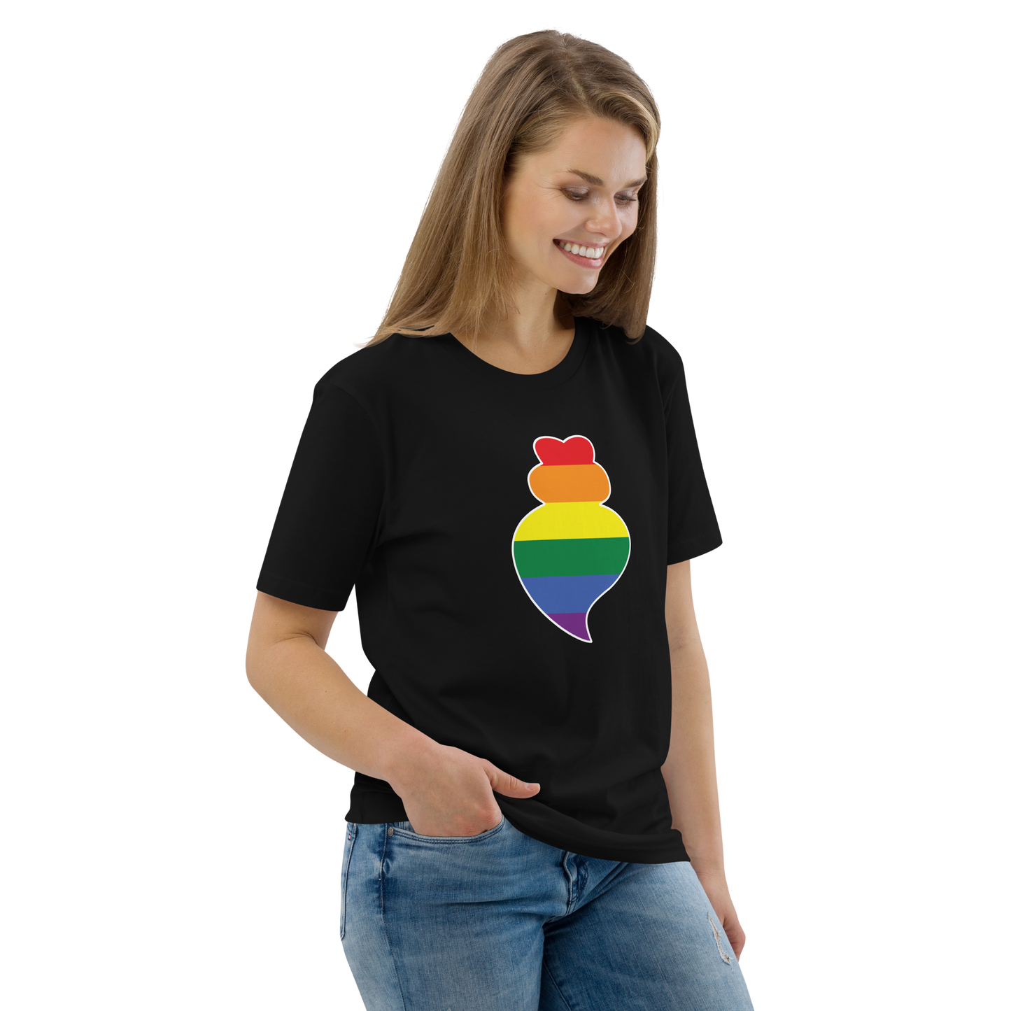 Coração de Viana LGBTQIA+ - T-shirt Stanley/Stella unissexo de algodão orgânico