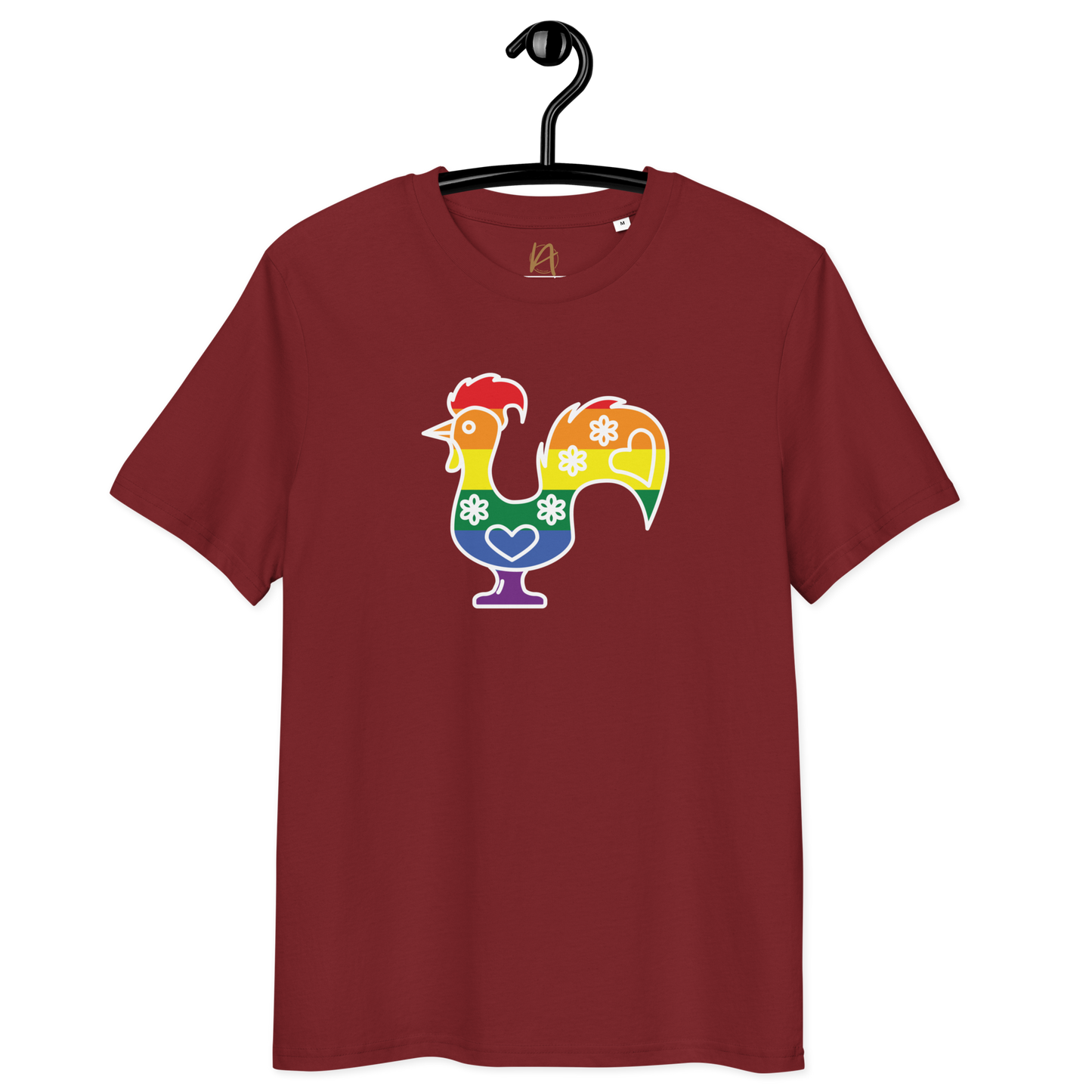 Galo de Barcelos LGBTQIA+ - T-shirt Stanley/Stella unissexo de algodão orgânico