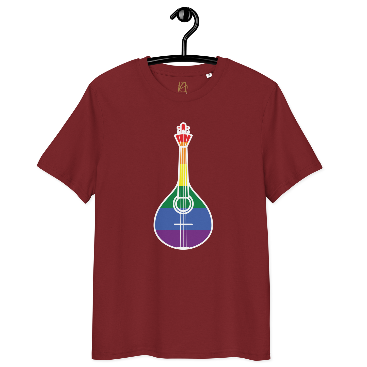 Guitarra portuguesa LGBTQIA+ - T-shirt Stanley/Stella unissexo de algodão orgânico