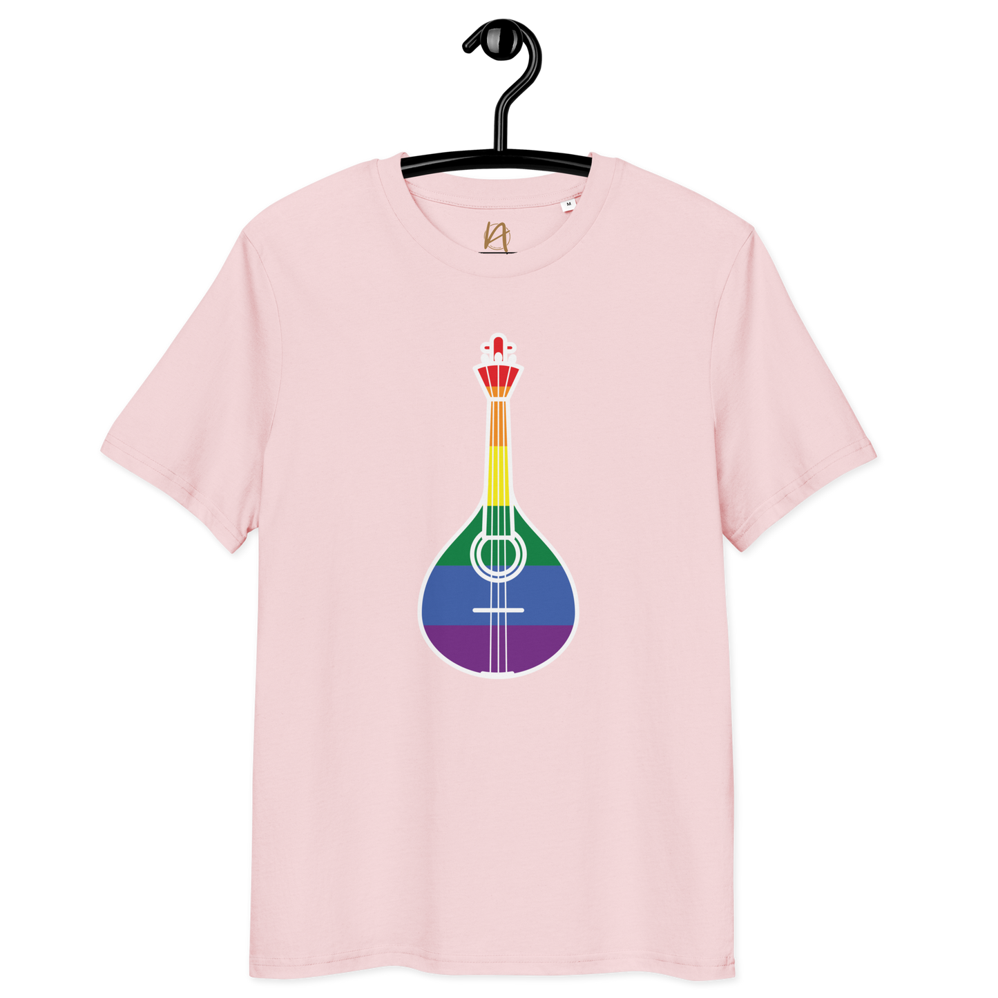 Guitarra portuguesa LGBTQIA+ - T-shirt Stanley/Stella unissexo de algodão orgânico