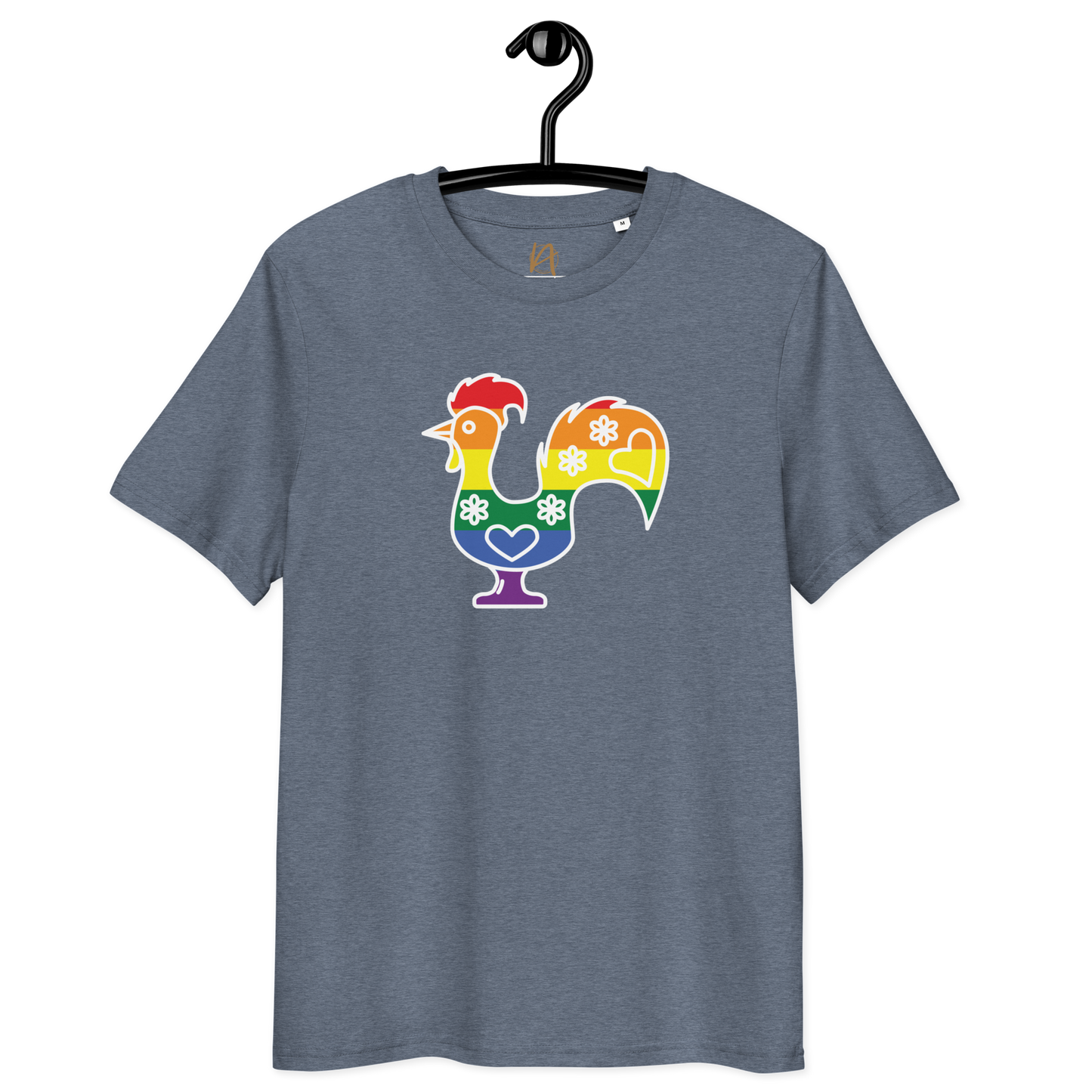 Galo de Barcelos LGBTQIA+ - T-shirt Stanley/Stella unissexo de algodão orgânico