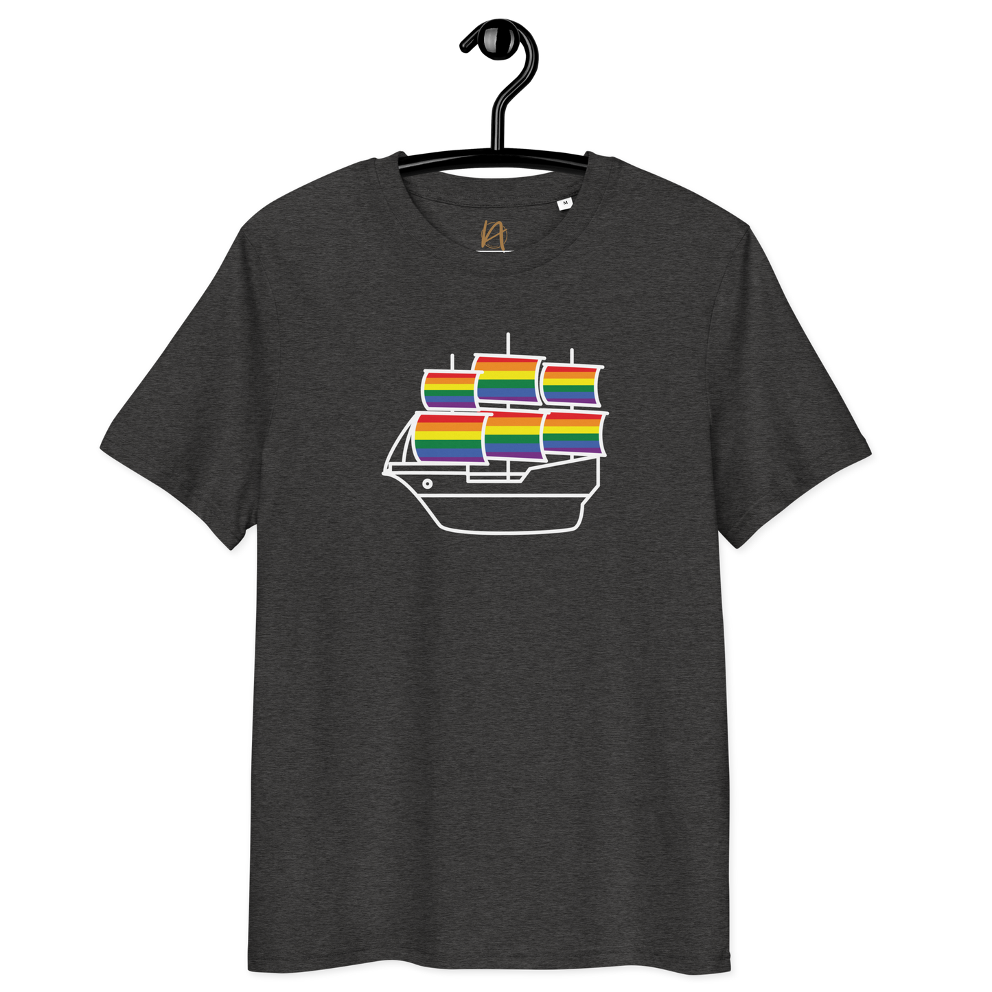 Caravela portuguesa LGBTQIA+ - T-shirt Stanley/Stella unissexo de algodão orgânico