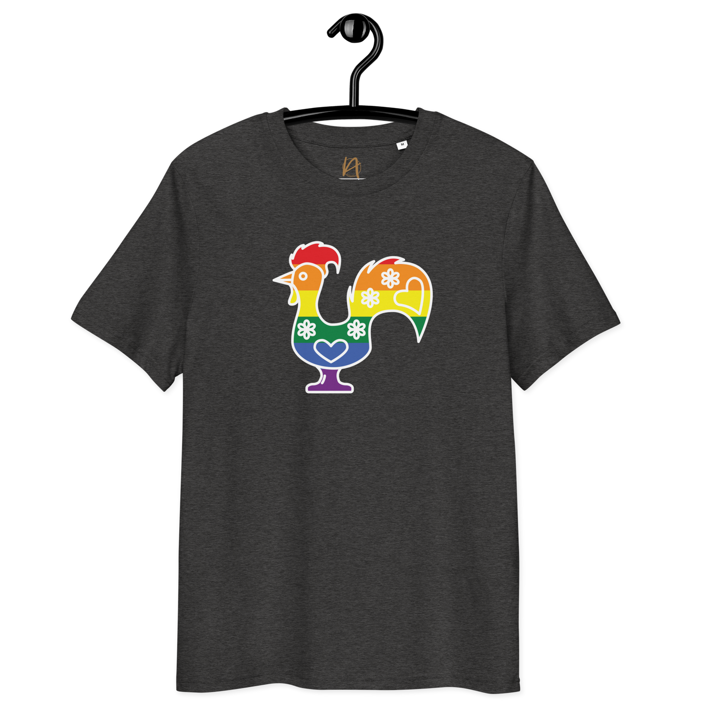 Galo de Barcelos LGBTQIA+ - T-shirt Stanley/Stella unissexo de algodão orgânico