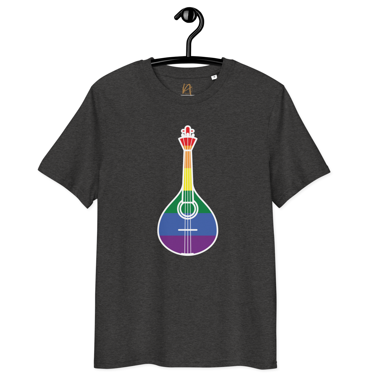 Guitarra portuguesa LGBTQIA+ - T-shirt Stanley/Stella unissexo de algodão orgânico