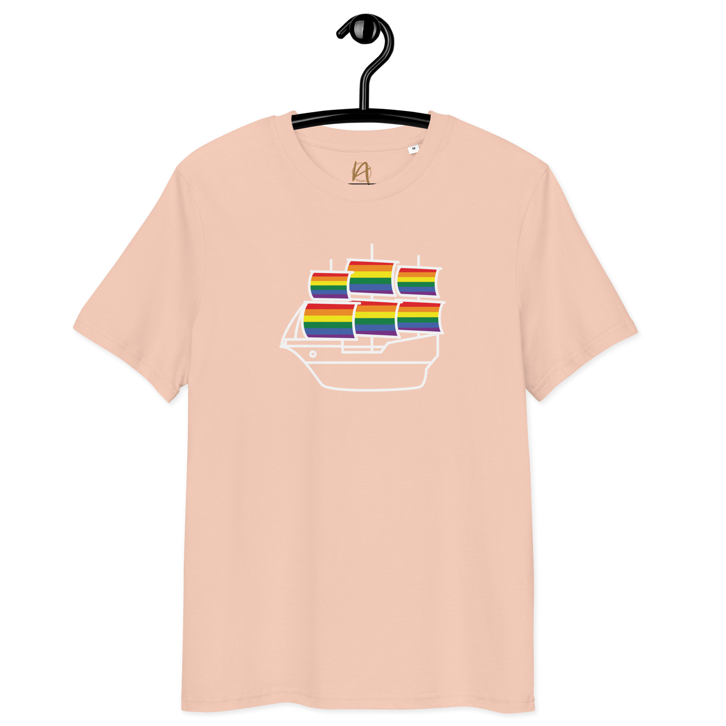 Caravela portuguesa LGBTQIA+ - T-shirt Stanley/Stella unissexo de algodão orgânico