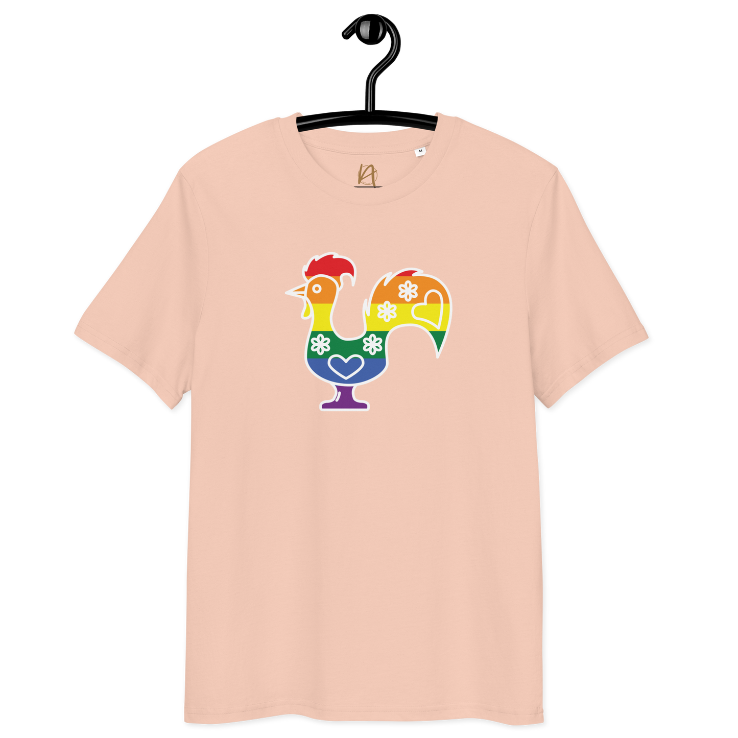 Galo de Barcelos LGBTQIA+ - T-shirt Stanley/Stella unissexo de algodão orgânico