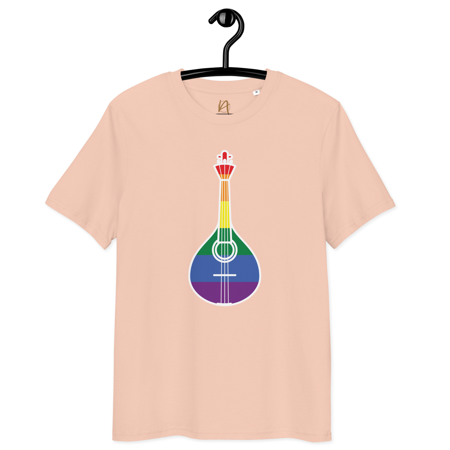 Guitarra portuguesa LGBTQIA+ - T-shirt Stanley/Stella unissexo de algodão orgânico