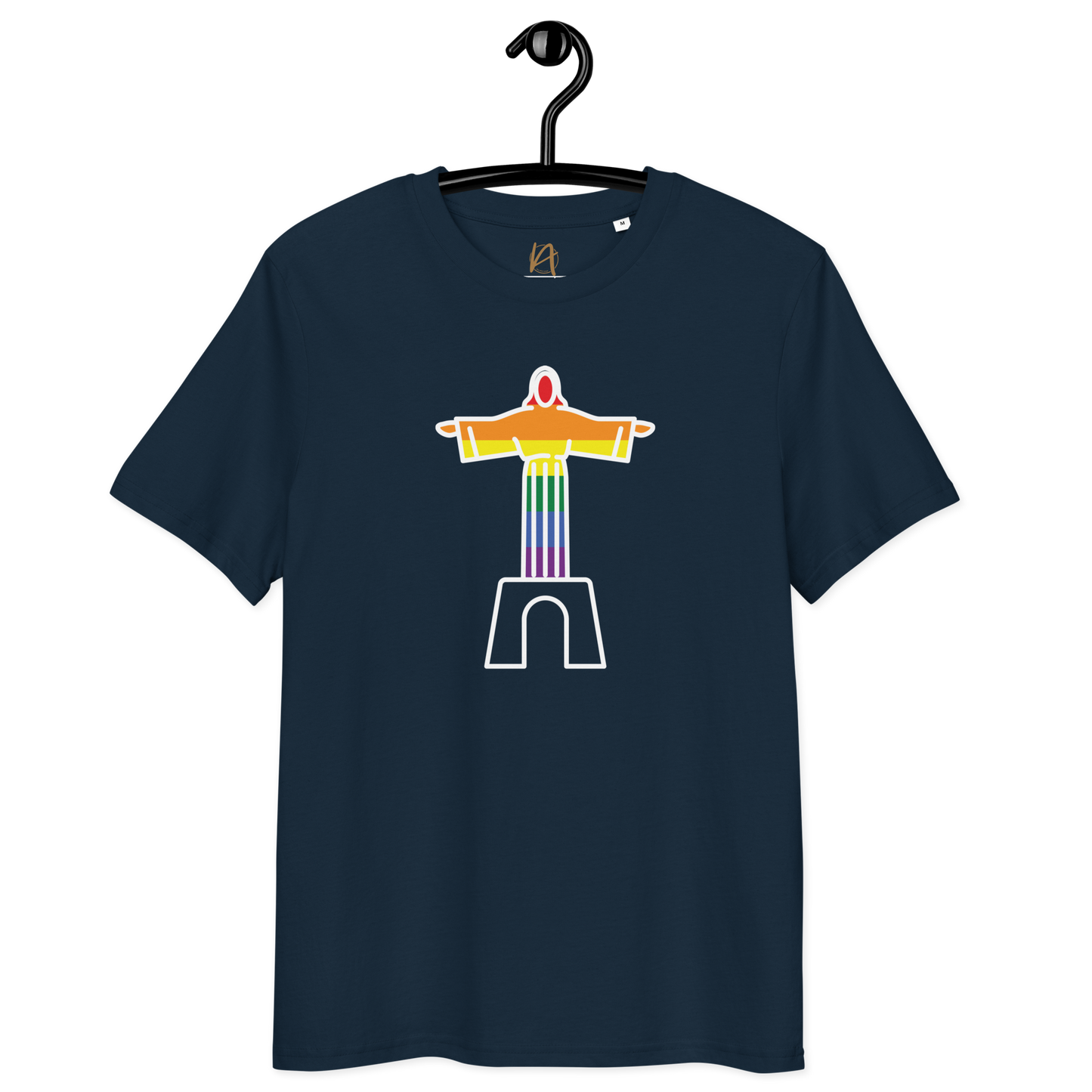 Cristo Rei LGBTQIA+ - T-shirt Stanley/Stella unissexo de algodão orgânico