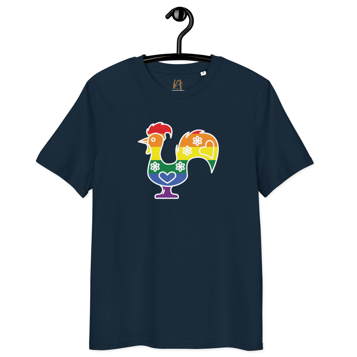 Galo de Barcelos LGBTQIA+ - T-shirt Stanley/Stella unissexo de algodão orgânico