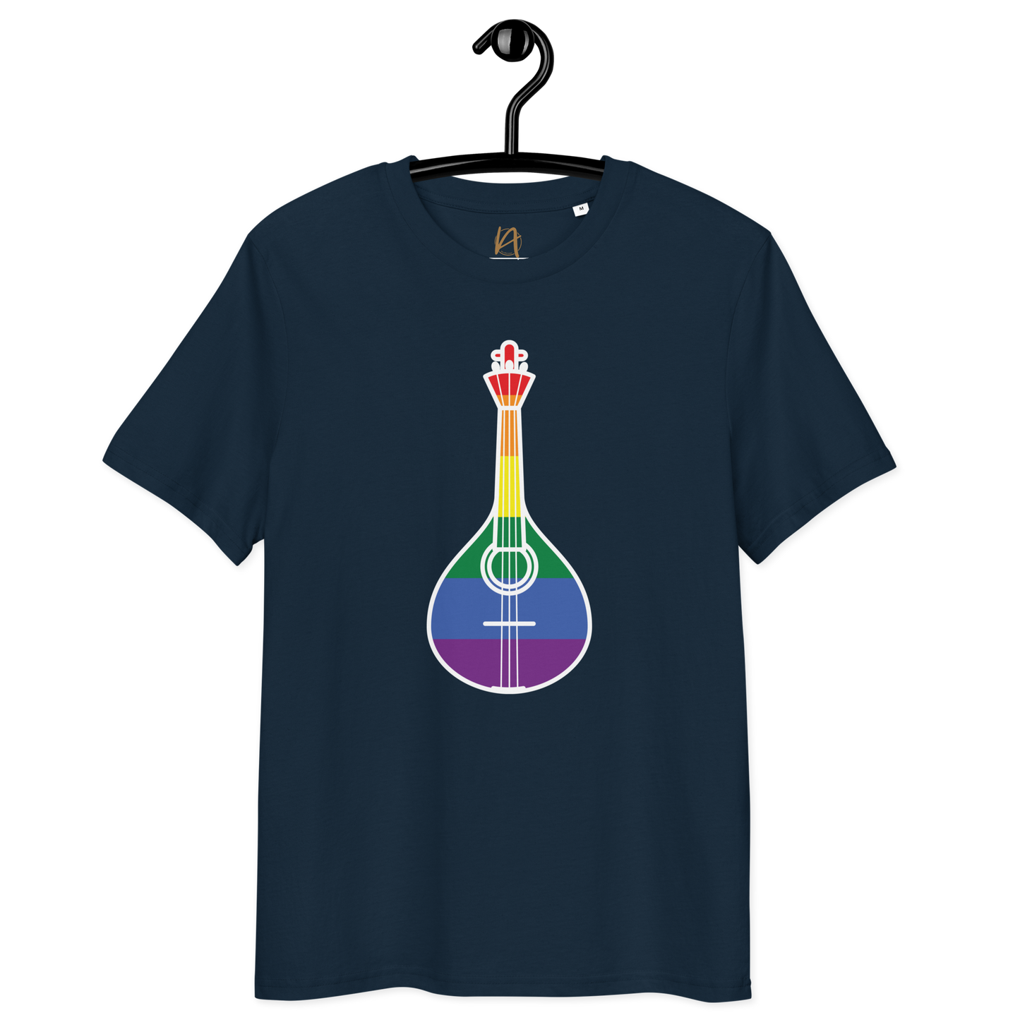 Guitarra portuguesa LGBTQIA+ - T-shirt Stanley/Stella unissexo de algodão orgânico