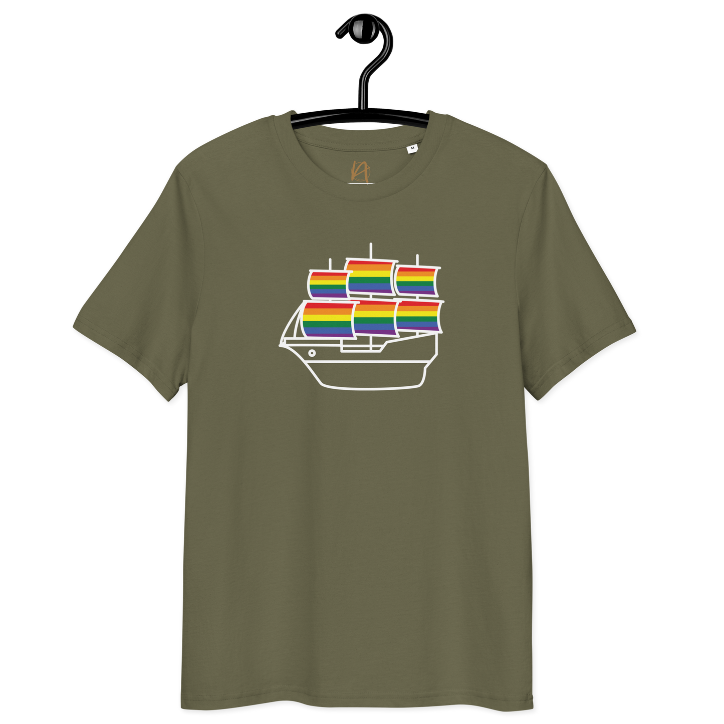 Caravela portuguesa LGBTQIA+ - T-shirt Stanley/Stella unissexo de algodão orgânico