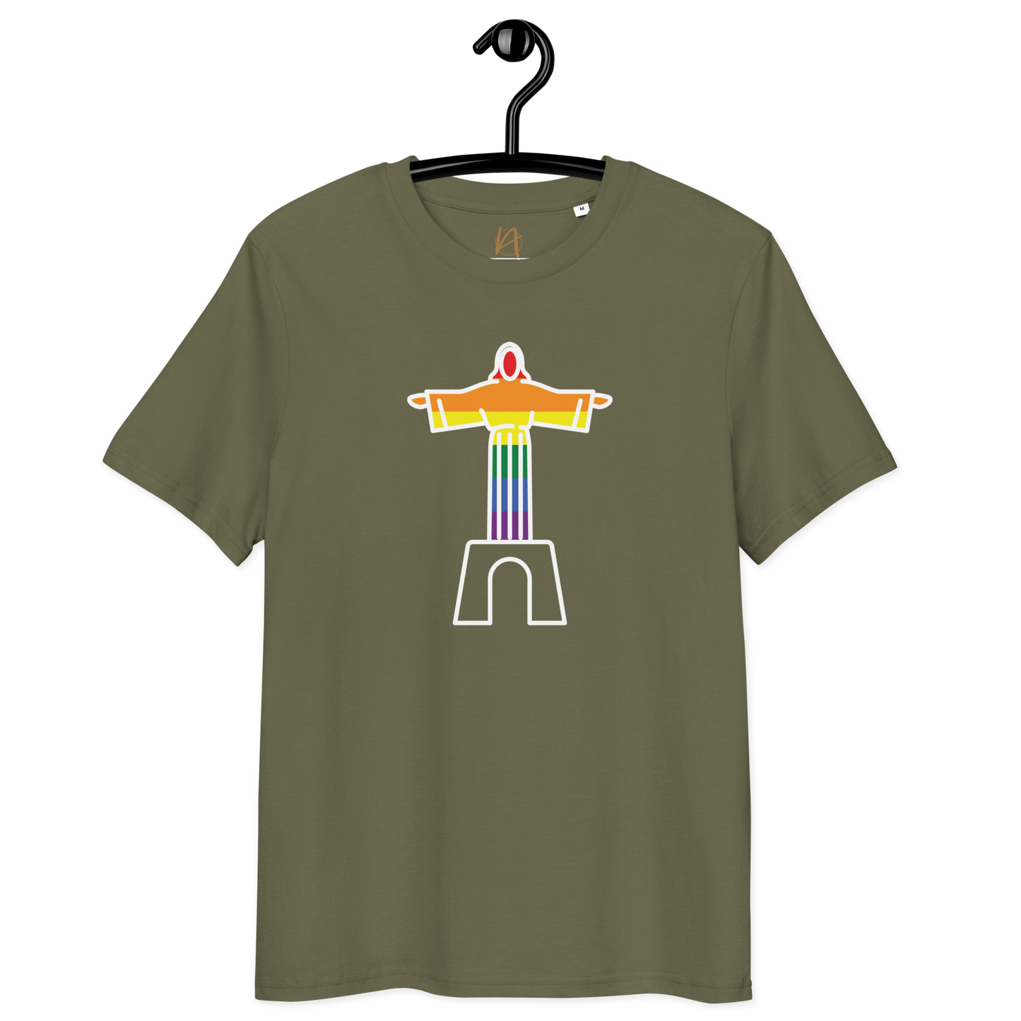 Cristo Rei LGBTQIA+ - T-shirt Stanley/Stella unissexo de algodão orgânico