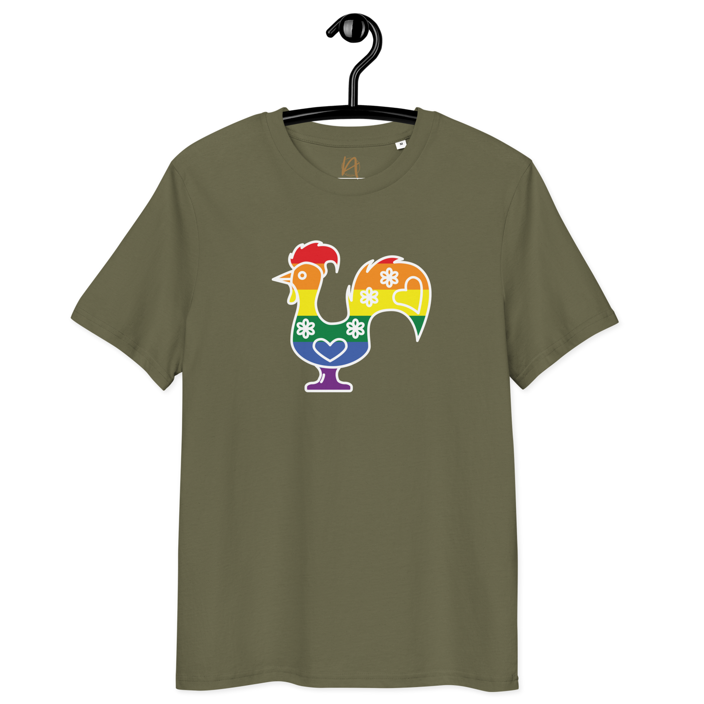 Galo de Barcelos LGBTQIA+ - T-shirt Stanley/Stella unissexo de algodão orgânico