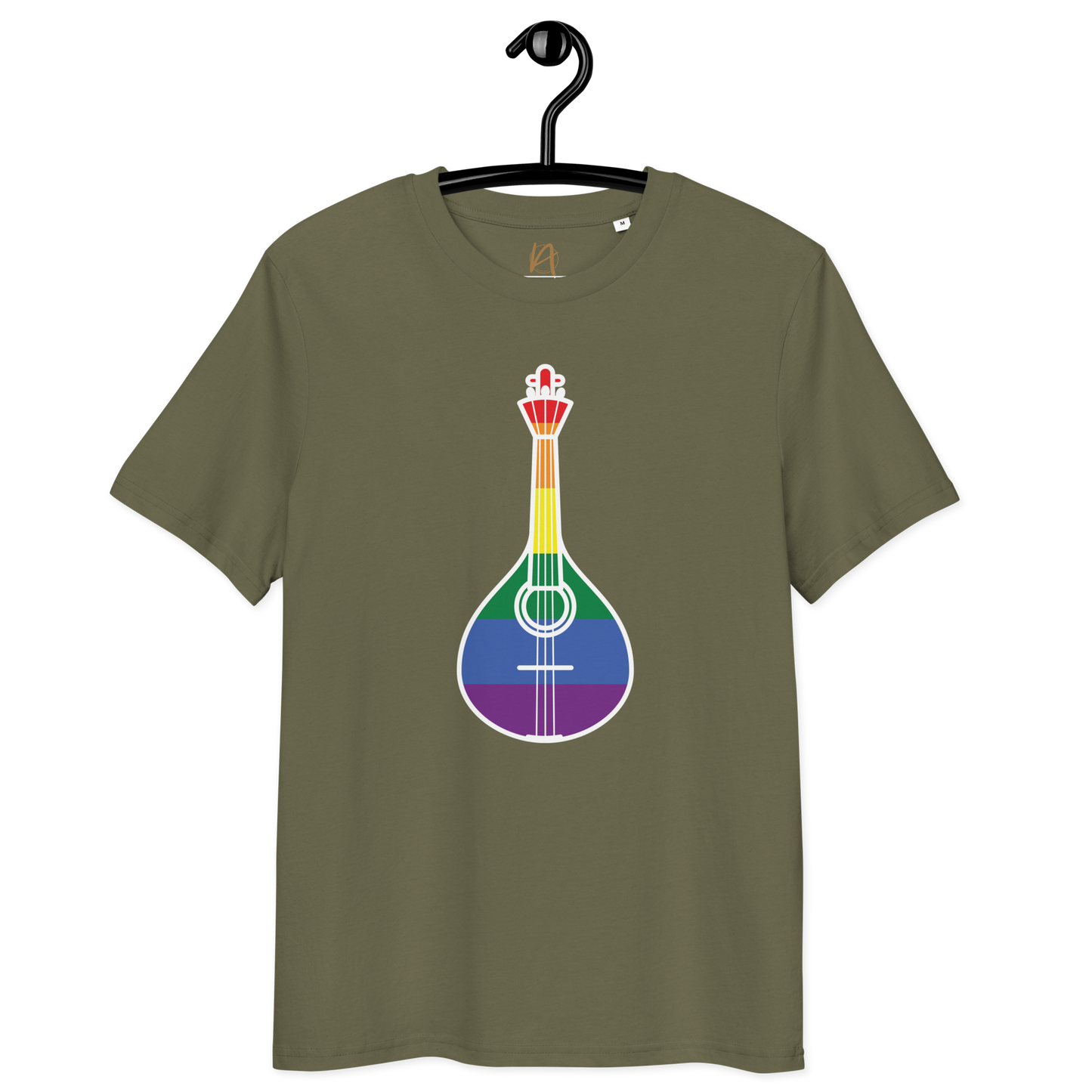 Guitarra portuguesa LGBTQIA+ - T-shirt Stanley/Stella unissexo de algodão orgânico