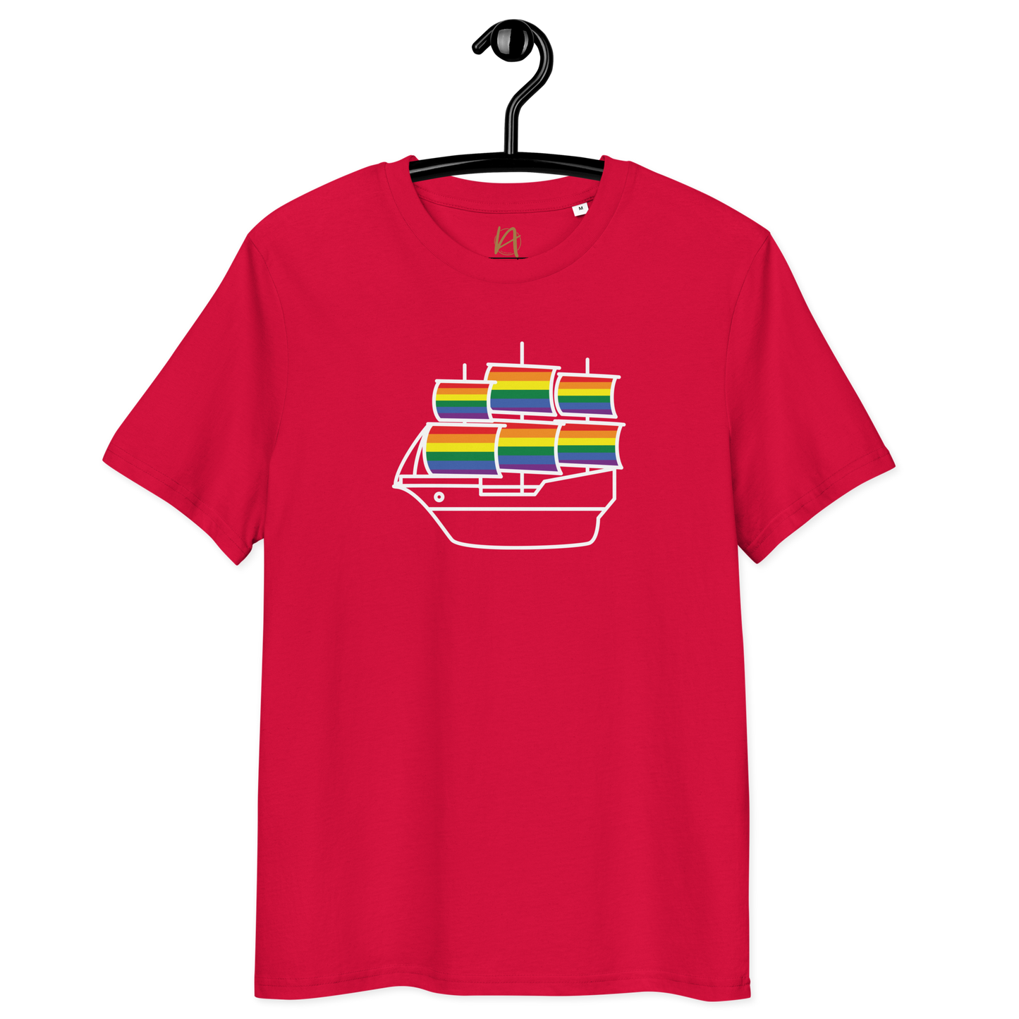 Caravela portuguesa LGBTQIA+ - T-shirt Stanley/Stella unissexo de algodão orgânico