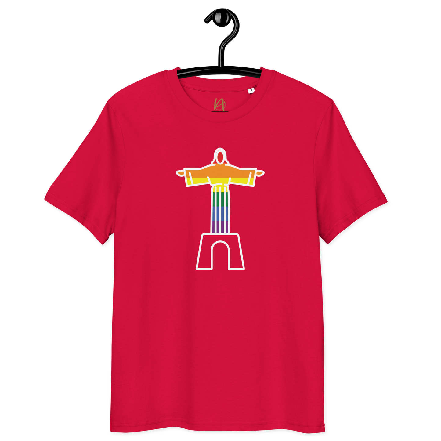 Cristo Rei LGBTQIA+ - T-shirt Stanley/Stella unissexo de algodão orgânico