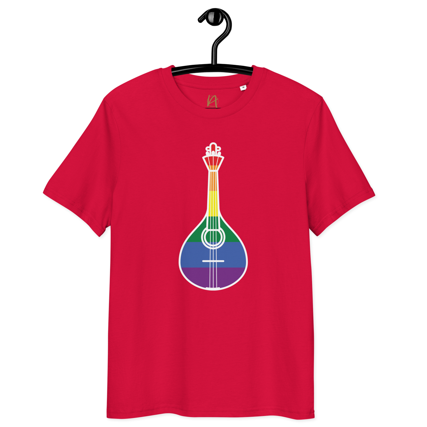 Guitarra portuguesa LGBTQIA+ - T-shirt Stanley/Stella unissexo de algodão orgânico