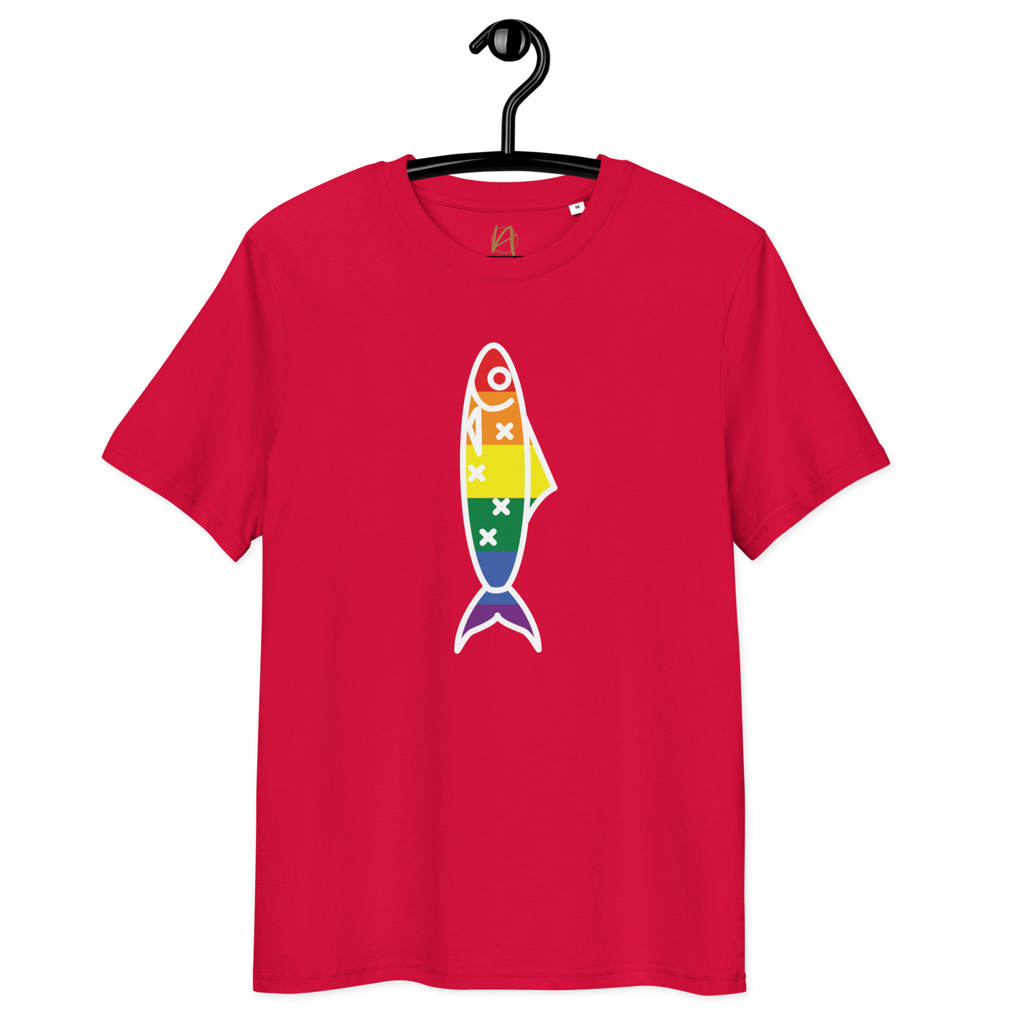 Sardinha LGBTQIA+ - T-shirt Stanley/Stella unissexo de algodão orgânico