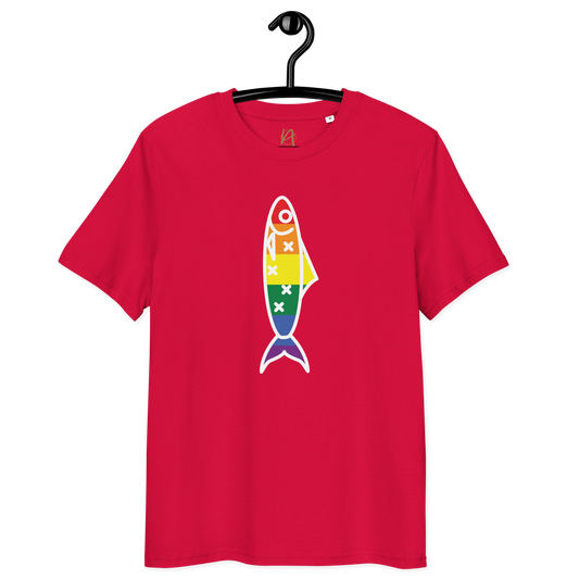 Sardinha LGBTQIA+ - T-shirt Stanley/Stella unissexo de algodão orgânico